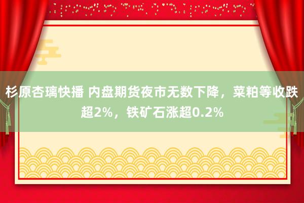 杉原杏璃快播 内盘期货夜市无数下降，菜粕等收跌超2%，铁矿石涨超0.2%