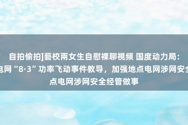 自拍偷拍]藝校兩女生自慰裸聊視頻 国度动力局：汲取新疆电网“8·3”功率飞动事件教导，加强地点电网涉网安全经管做事