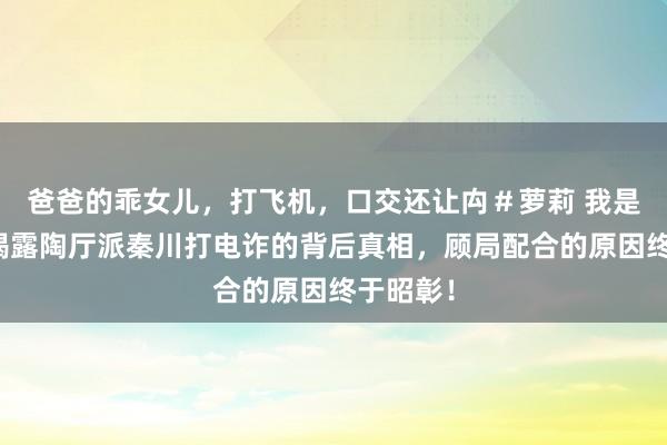 爸爸的乖女儿，打飞机，口交还让禸＃萝莉 我是刑警：揭露陶厅派秦川打电诈的背后真相，顾局配合的原因终于昭彰！